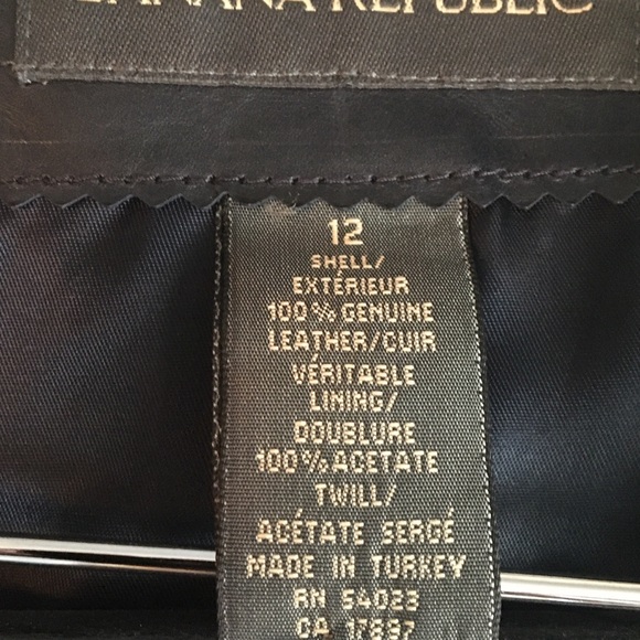 Banana Republic leather jacket - Picture 5 of 7